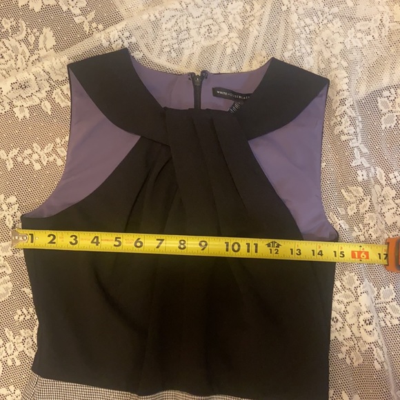 White House Black Market MIXED MEDIA Suiting Sheath Dress Halter Neck NEW SZ 4 - Picture 13 of 16